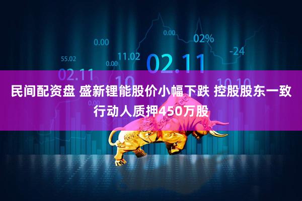 民间配资盘 盛新锂能股价小幅下跌 控股股东一致行动人质押450万股