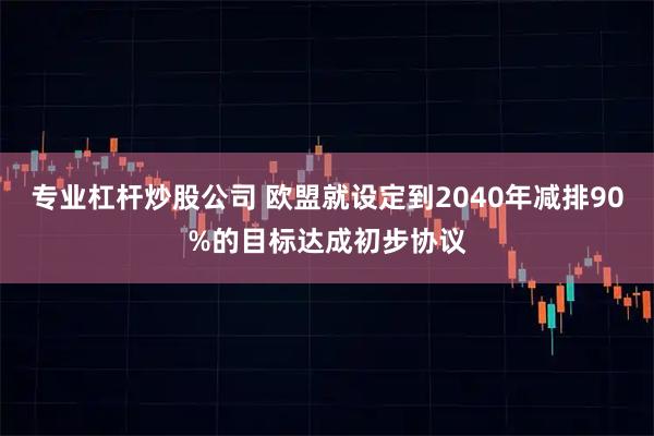 专业杠杆炒股公司 欧盟就设定到2040年减排90%的目标达成初步协议